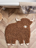 Hamish plush bobble shaped bath mat 70x66cm (British brand)