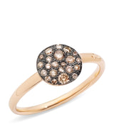Harrods Pomellato Rose Gold and Diamond Sabbia Ring- Buy online at McGrocer