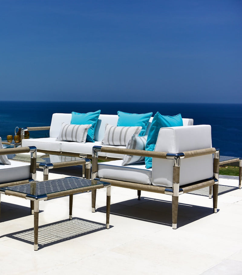 Indian Ocean Marina Outdoor 3-Seater Sofa, UK version
