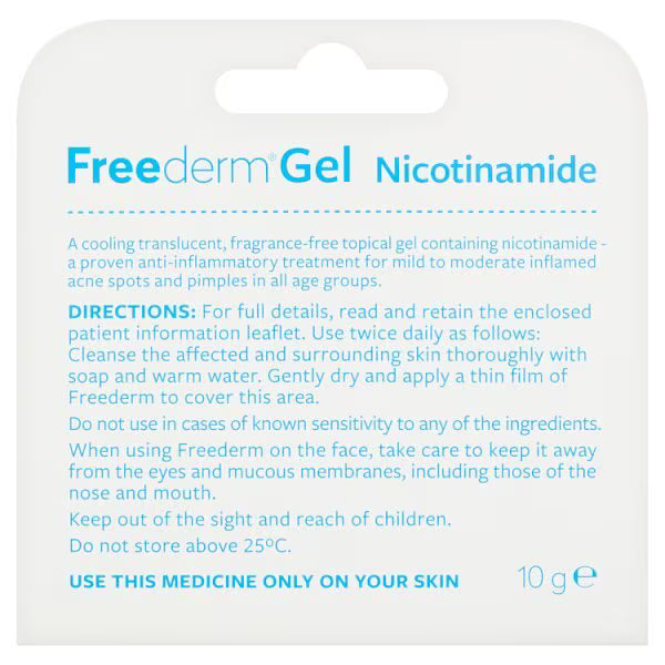 Freederm Gel acne spot treatment 10g - British product