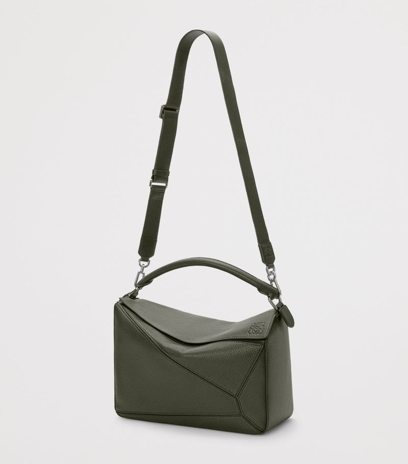 LOEWE Puzzle large leather top-handle bag, UK version