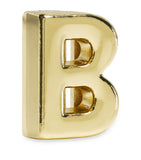 Moleskine gold-plated letter B notebook charm, imported from the UK