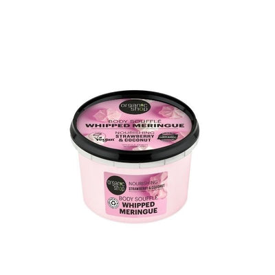 Superdrug Organic Shop Whipped Meringue Body Souffle Strawberry & Coconut 250ml- Buy online at McGrocer