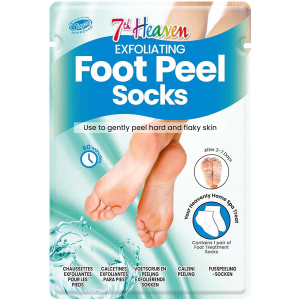 7th Heaven exfoliating foot peel socks 1 pair - British product
