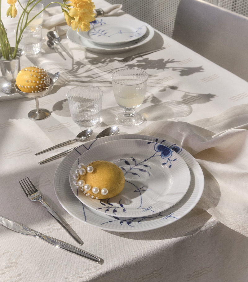 Royal Copenhagen Jacquard Waves tablecloth 145cm x 320cm, imported from the UK