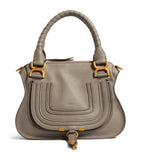 Chloé small leather Marcie top-handle bag, imported from the UK