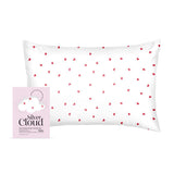 Superdrug Silver Cloud Silver Ion Infused Satin Pillowcase Heart Print 50x75 cm- Buy online at McGrocer