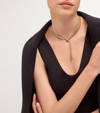 Bvlgari Serpenti tubogas necklace yellow gold diamonds, UK version