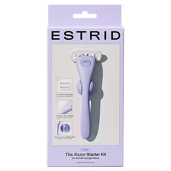 Estrid razor starter kit space steel handle - British product