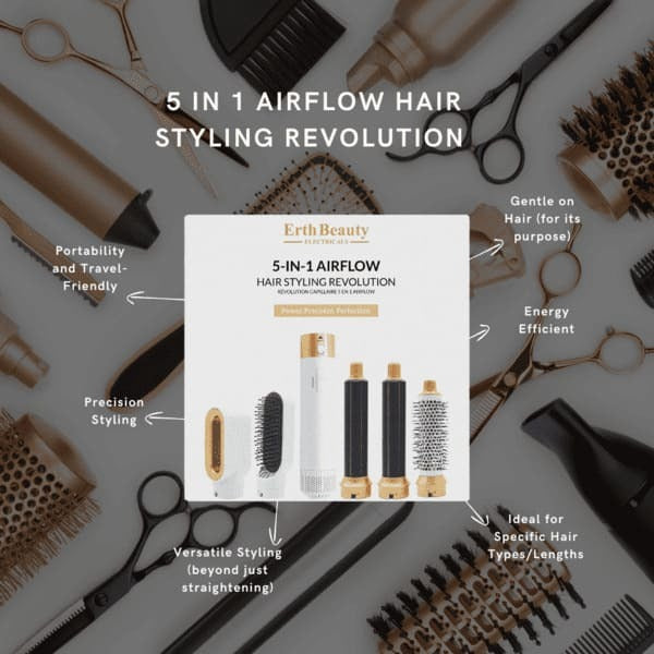 Erth Beauty 5-in-1 airflow hair styler, UK version