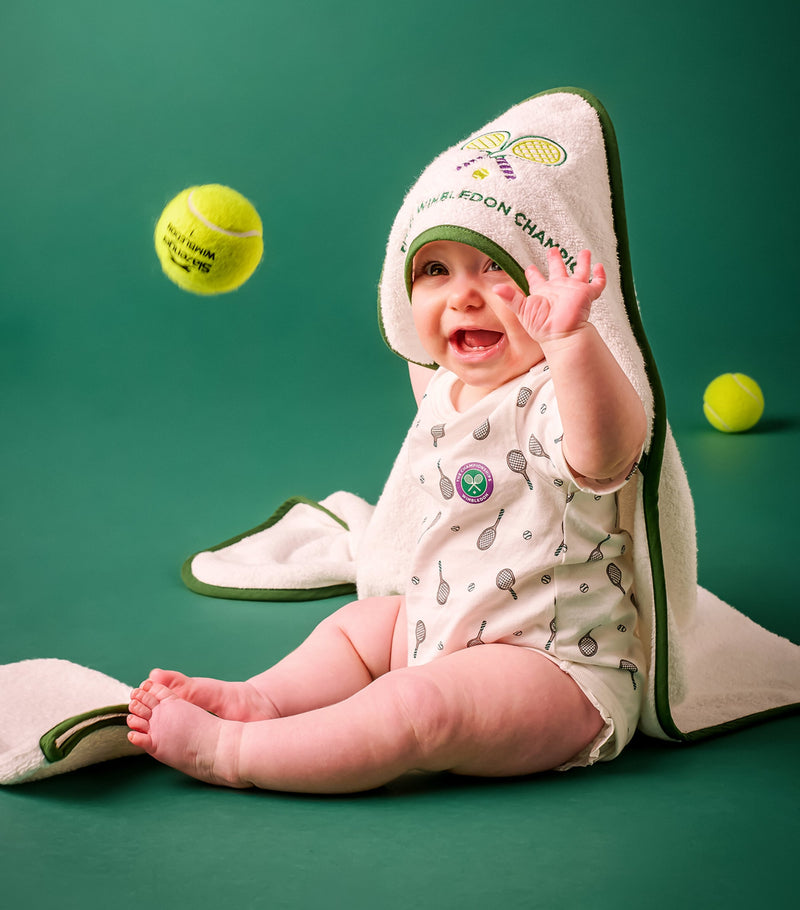 Christy Wimbledon Mini Future Champion baby towel bundle 75x75cm, UK version