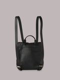 Whistles Mini Verity backpack black leather, imported from the UK