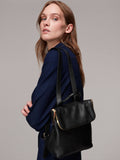 Whistles Mini Verity backpack black leather, imported from the UK