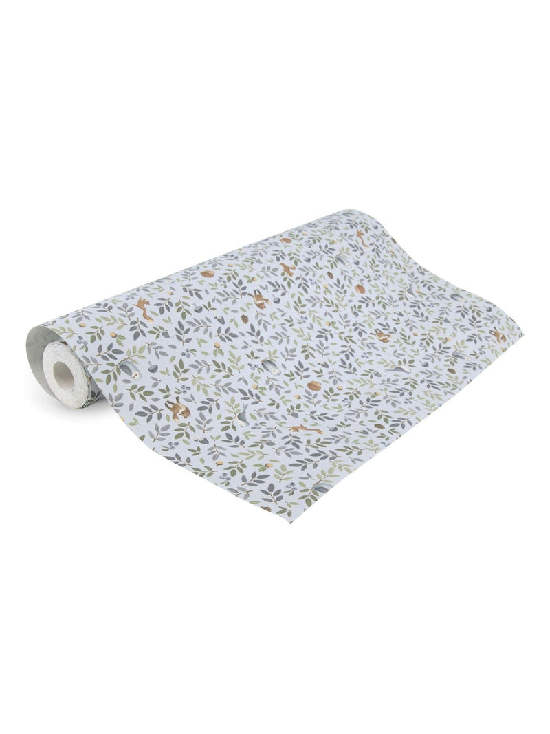 Little Dutch non-woven wallpaper Bluegreen Forest Adventure 10m roll, UK version