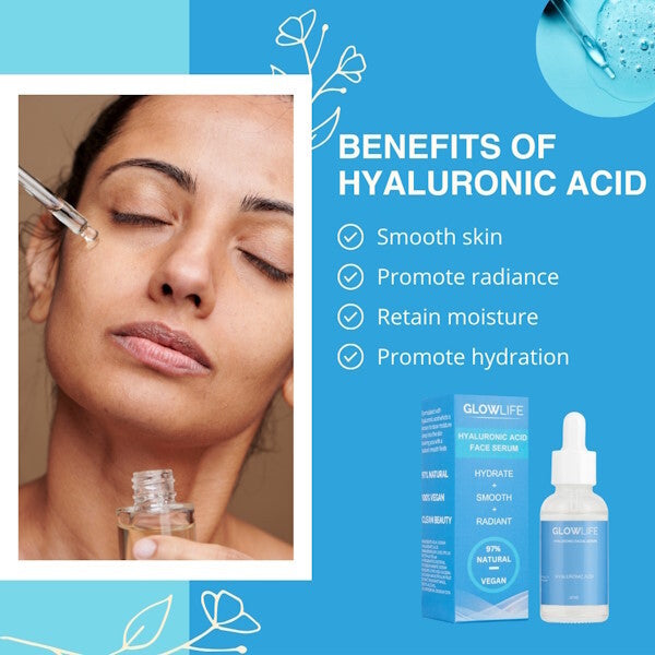 Glowlife Hyaluronic Acid Face Serum 30ml, UK version
