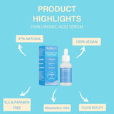 Glowlife Hyaluronic Acid Face Serum 30ml, UK version