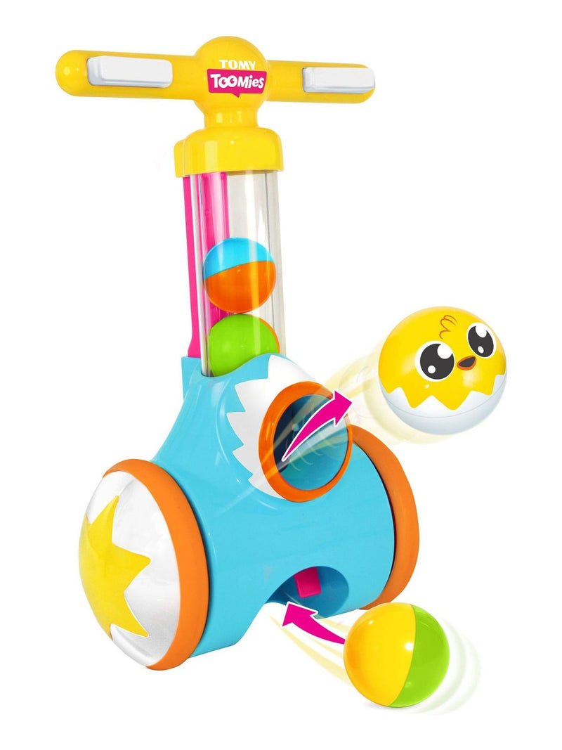 Tomy Toomies Pic & Pop Truck toy with five balls (British brand)