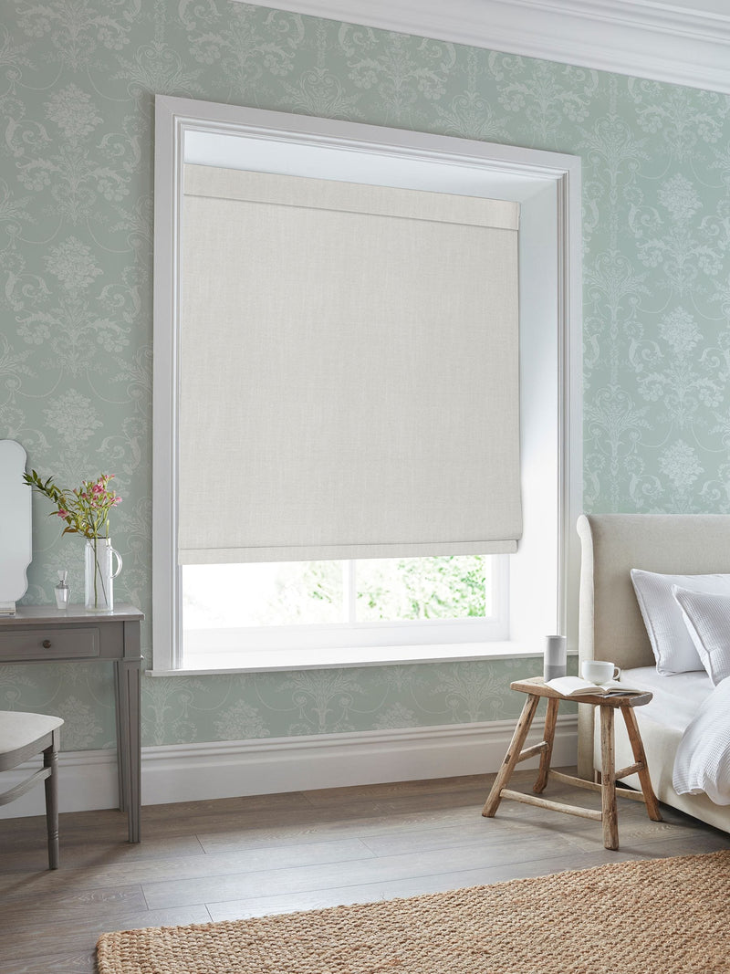 Laura Ashley grey Swanson Roman blind (British brand)
