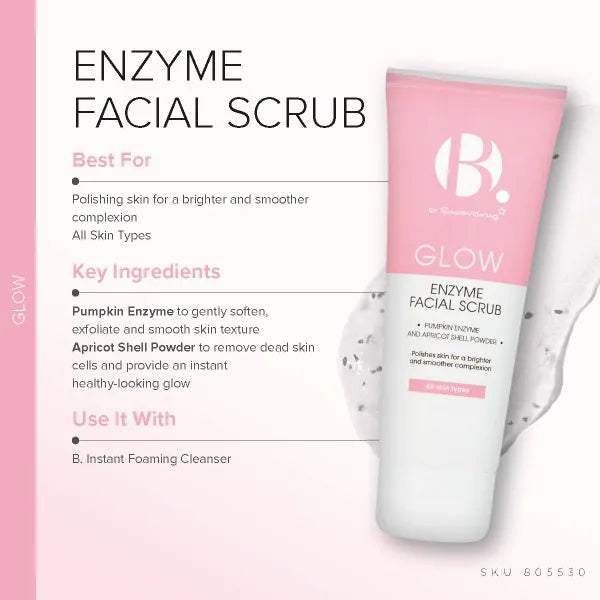 B. Natural Enzyme Facial Scrub 100ml - British product