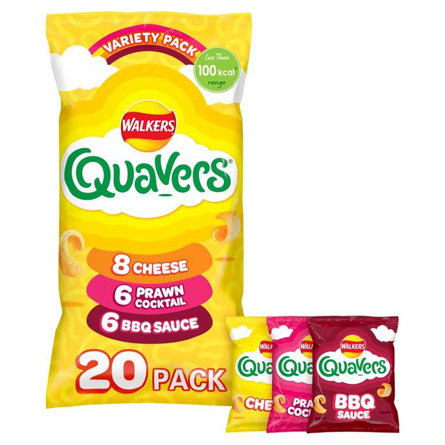 Walkers Quavers Variety Multipack Snacks Crisps 20 per pack GOODS M&S