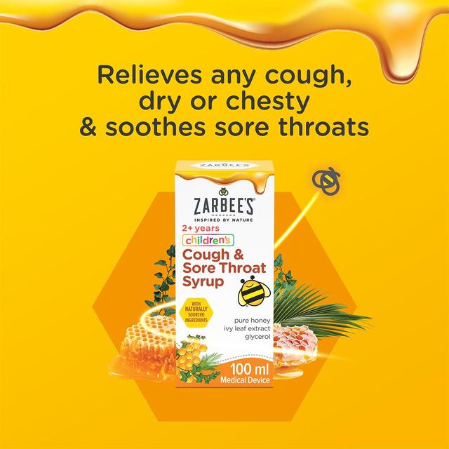 Zarbee's Children's Cough & Sore Throat Syrup   100ml GOODS M&S