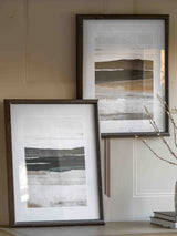 Next Gallery Home Grey Shift Away Framed Art Set of 2, 69cm x 54cm- Buy online at McGrocer
