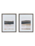 Gallery Home grey shift away framed art set of 2, imported from the UK