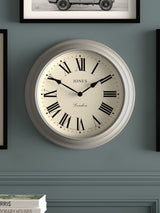 Next Jones Clocks Grey Supper Club Wall Clock 40cm- Buy online at McGrocer