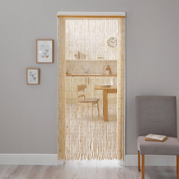 Argos Home beaded door curtain natural 91x190cm, imported from the UK