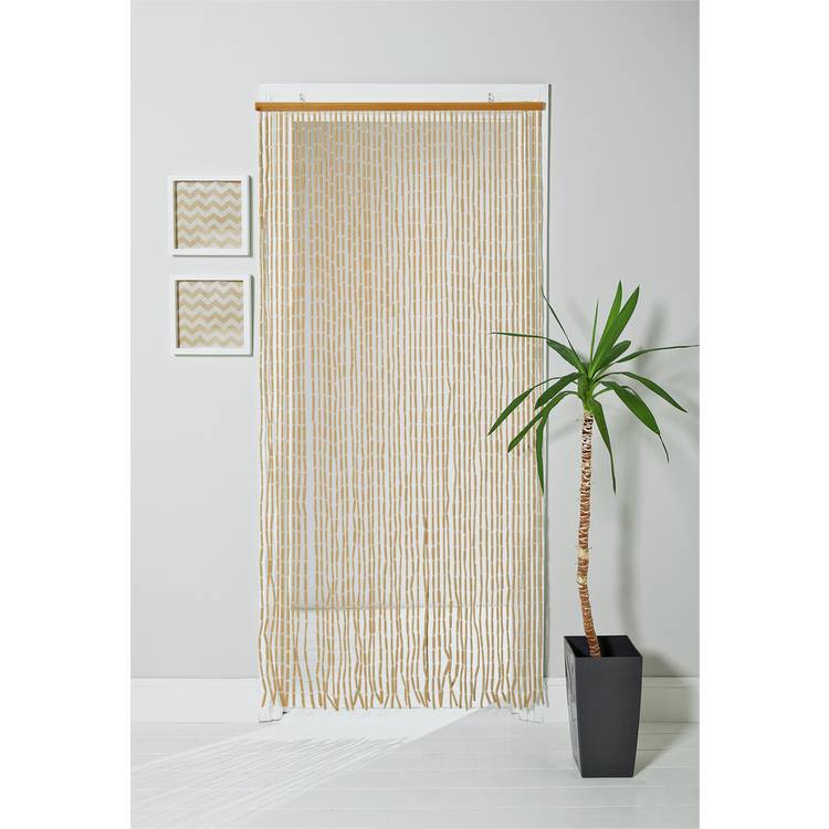 Argos Home beaded door curtain natural 91x190cm, imported from the UK