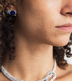 Yeprem diamond and sapphire stud earrings - British product