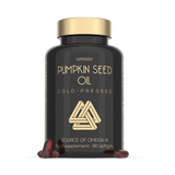Holland & Barrett SuperSelf Pumpkin Seed Oil 3000mg Cold Pressed 90 Softgels- Buy online at McGrocer
