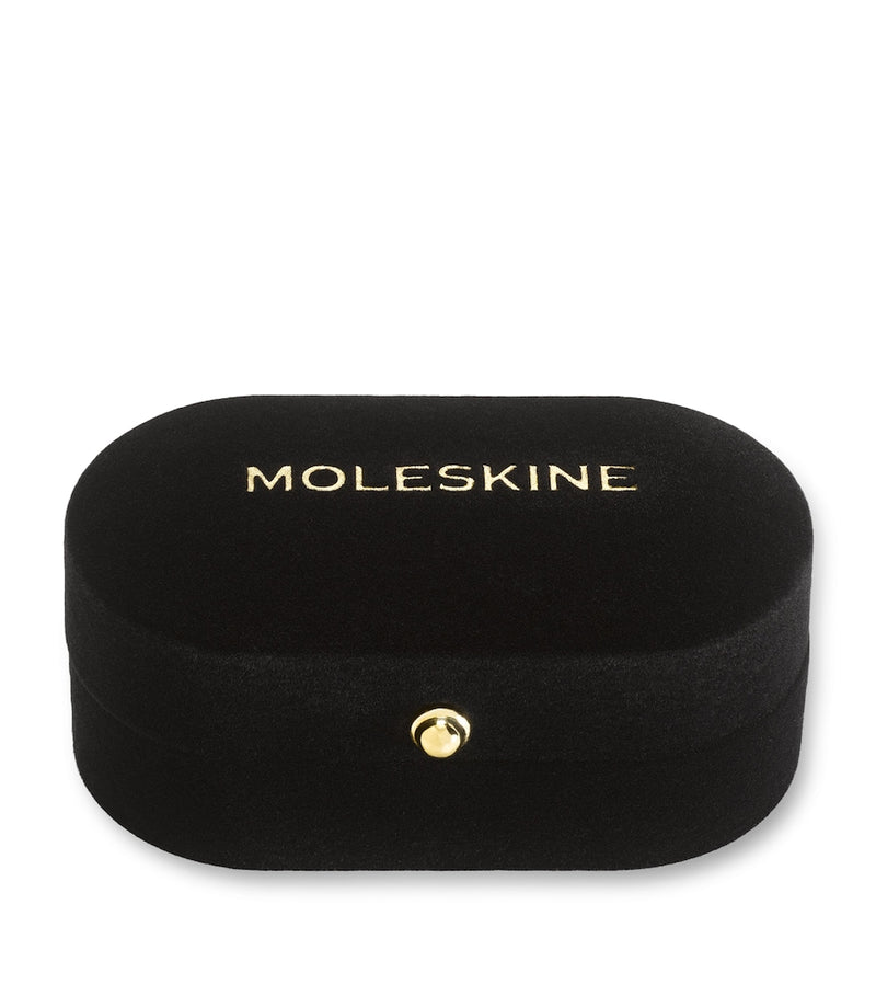 Moleskine gold-plated R notebook charm, imported from the UK