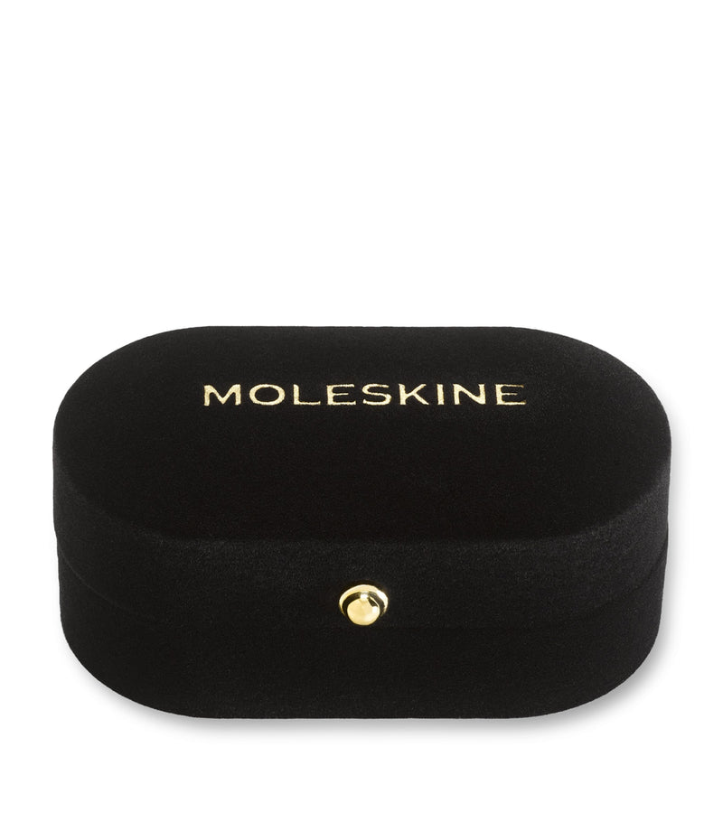 Moleskine gold-plated R notebook charm, imported from the UK