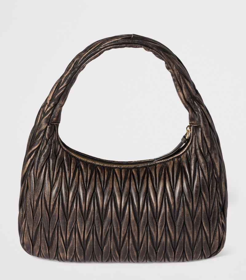 Miu Miu Matelassé Wander shoulder bag calfskin - British product