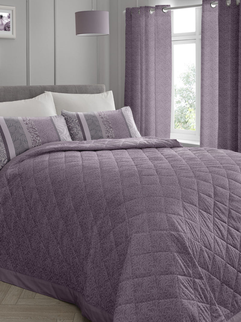 Dreams & Drapes purple Hanworth bedspread (British brand)