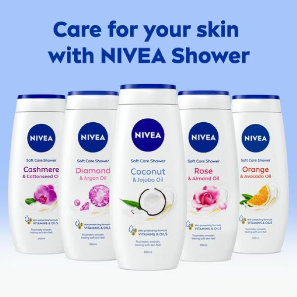 NIVEA Coconut Jojoba Oil Shower Gel 500ml, imported from the UK