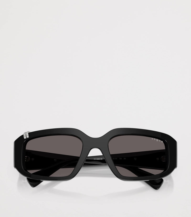 Vogue rhinestone irregular sunglasses (British brand)