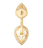 Boucheron Serpent Bohème yellow gold earring with diamond and mother-of-pearl - British product