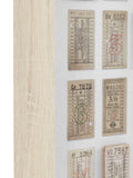 Gallery Home beige ticket to roam framed art, imported from the UK