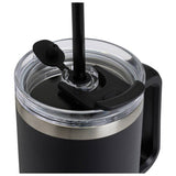 Home black stainless steel travel coffee mug 1180ml - British product