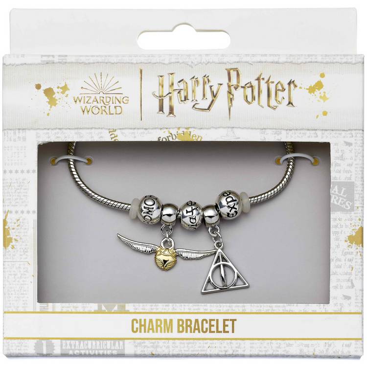 Harry Potter silver colour charm bracelet 19cm (British brand)