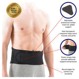 Neo G back brace with power straps one size, UK version