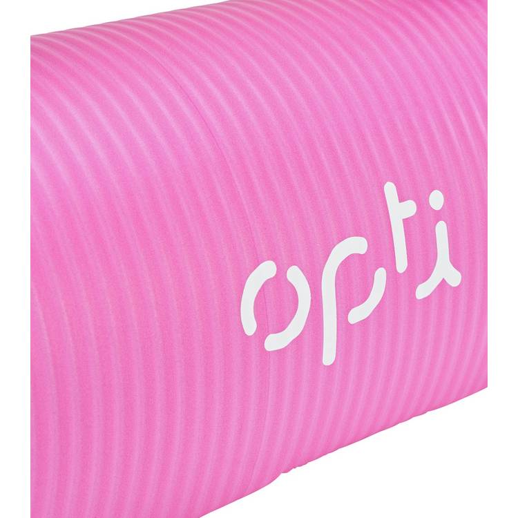 Opti yoga mat 12mm pink - British product