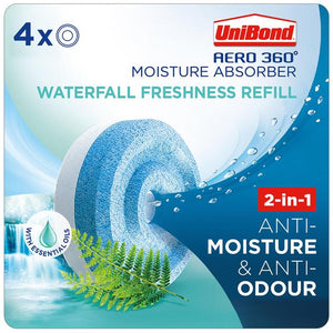 Unibond AERO 360 Moisture Absorber Waterfall Refill Tab 4 per pack