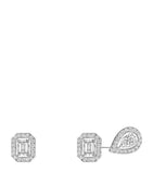 Messika My Twin earrings 18k white gold diamonds, imported from the UK
