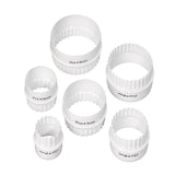 Tala 6 Reversible Round Crinkle Cutters    6 per pack GOODS M&S