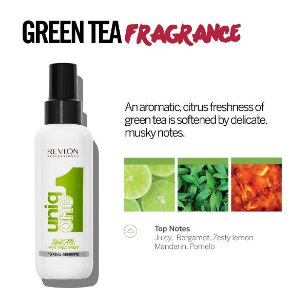Revlon Uniqone hair treatment green tea 150ml, imported from the UK