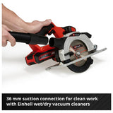 Einhell cordless circular saw Power X-Change 150mm 18V (British brand)