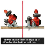 Einhell cordless circular saw Power X-Change 150mm 18V (British brand)